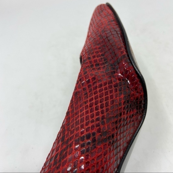 Stuart Weitzman Red And Black Block Heel Pumps, Women’s size 6C - Picture 13 of 13